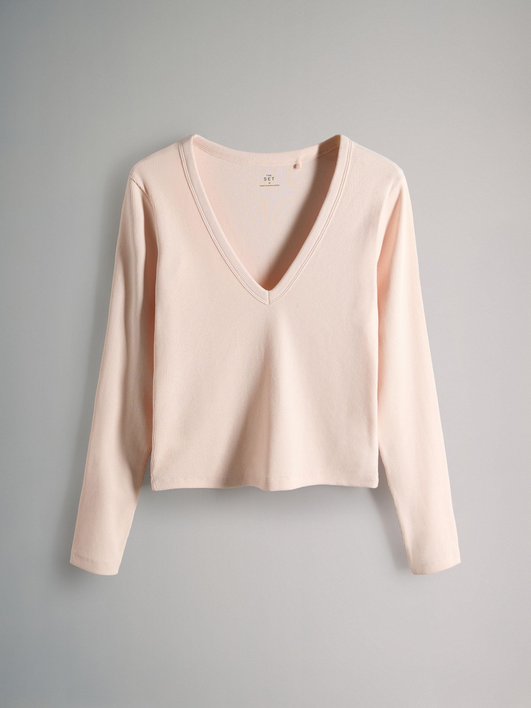 The Set Magliette Donna Coste Manica Lunga Confezione 5