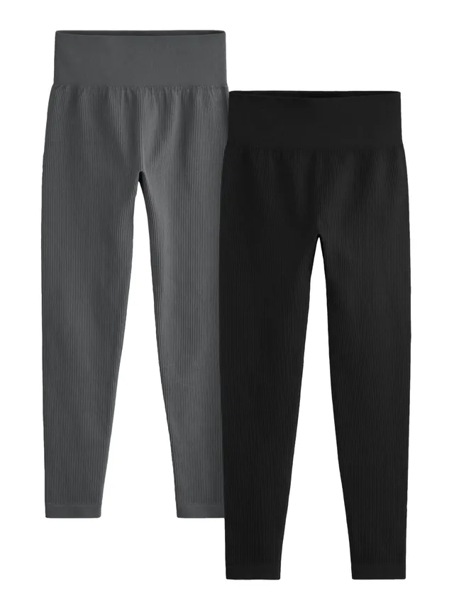 Geo Next The Set leggings vita alta seamless 2 pezzi a coste