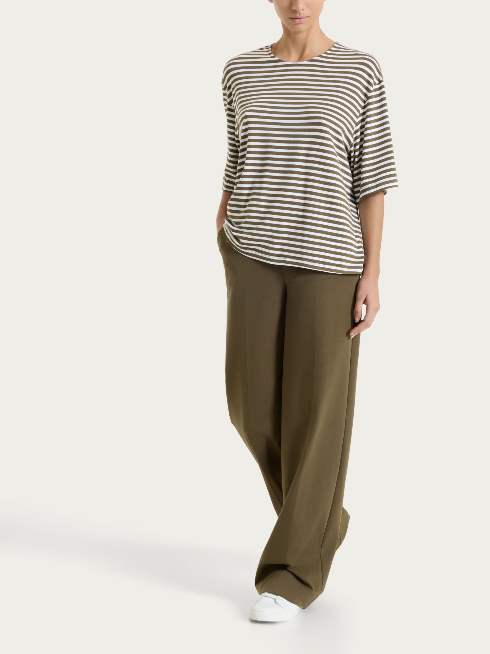 Ragno Perfetta Revolution palazzo pantalone Dark Olive leggero
