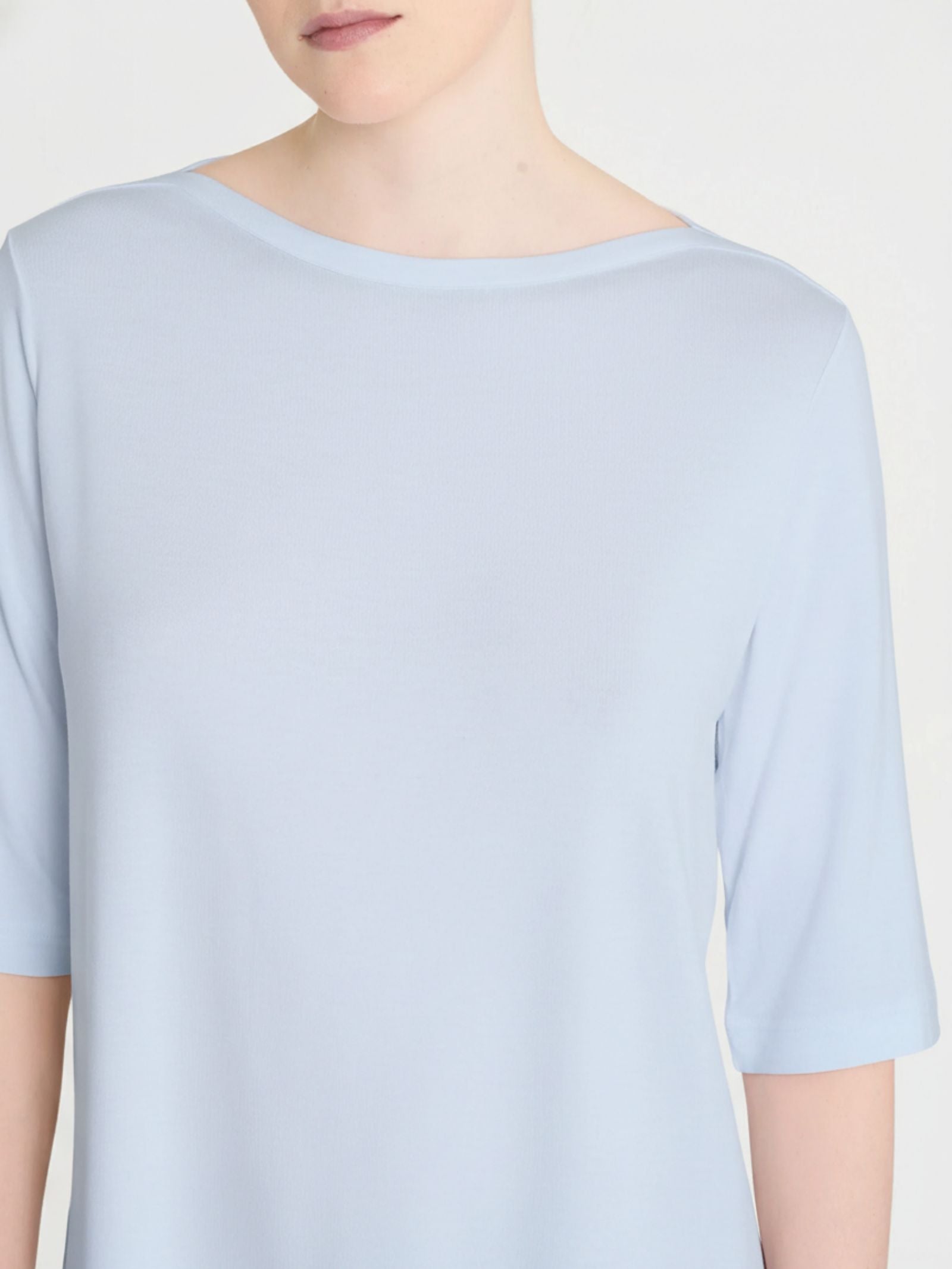 Ragno Viscosa Summer maglietta 3/4 Dusty Blue soft