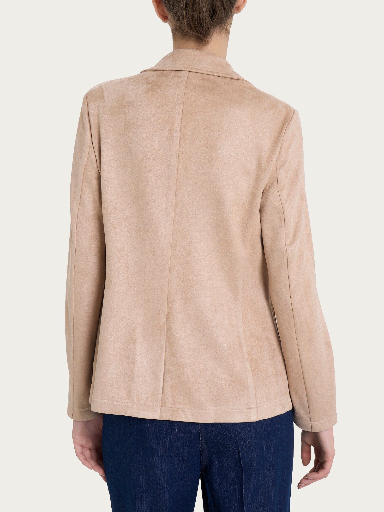 Ragno Compact Blazer 2 Bottoni Eco Suede Warm Taupe