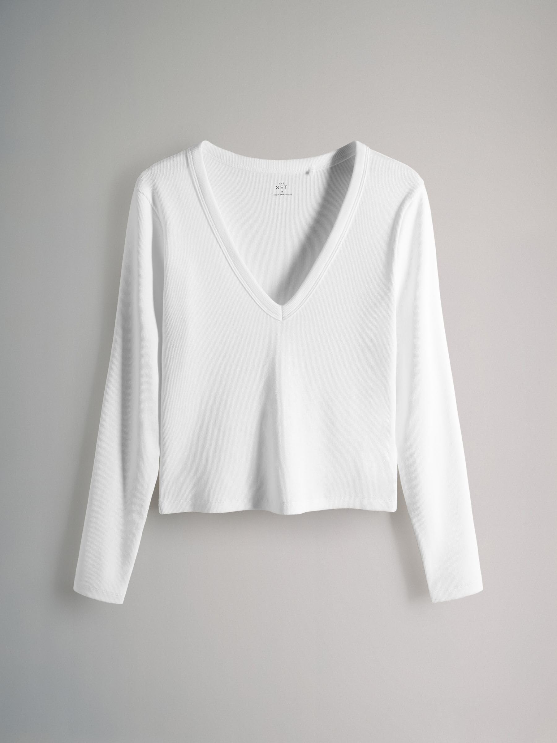 The Set Magliette Donna Coste Manica Lunga Confezione 5