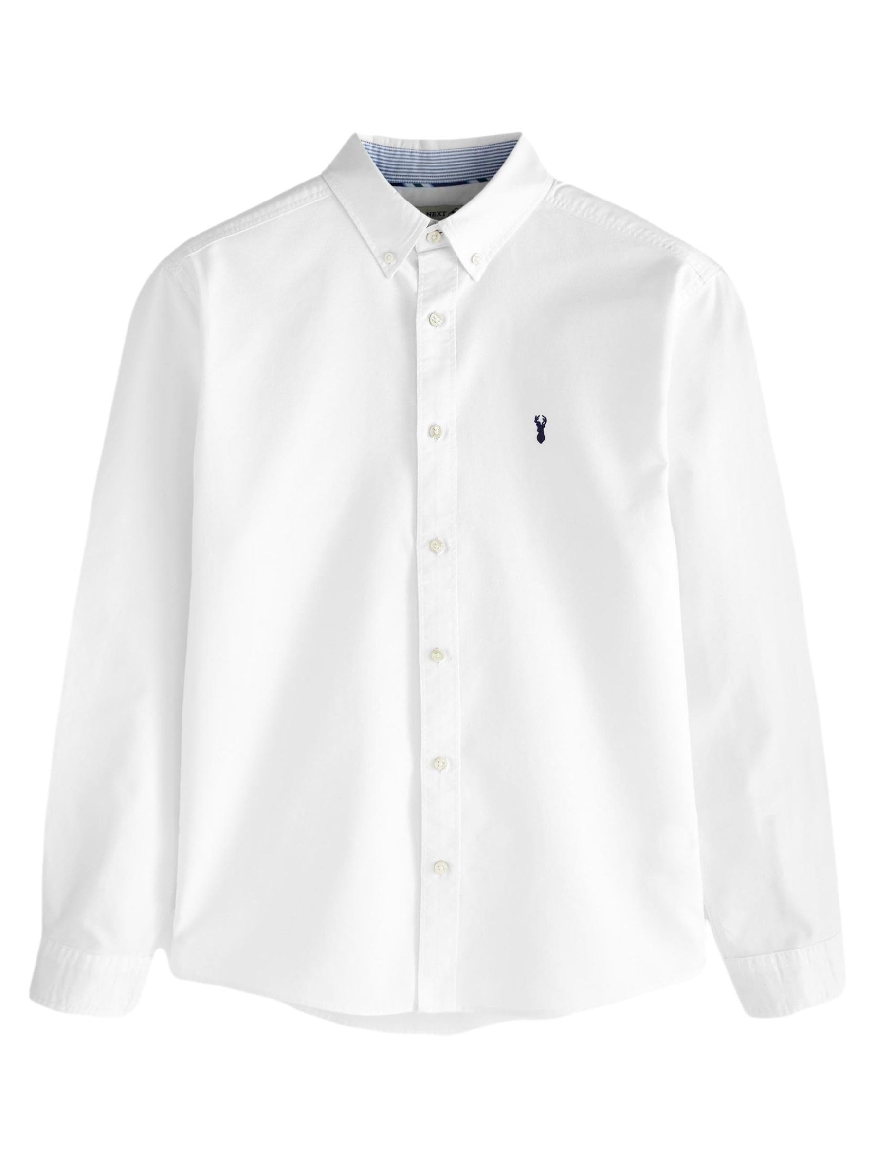 Next camicia oxford uomo maniche lunghe rosa cotone