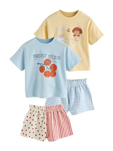 Next Set 2 Pezzi Bambina Maglietta Shorts 116-122