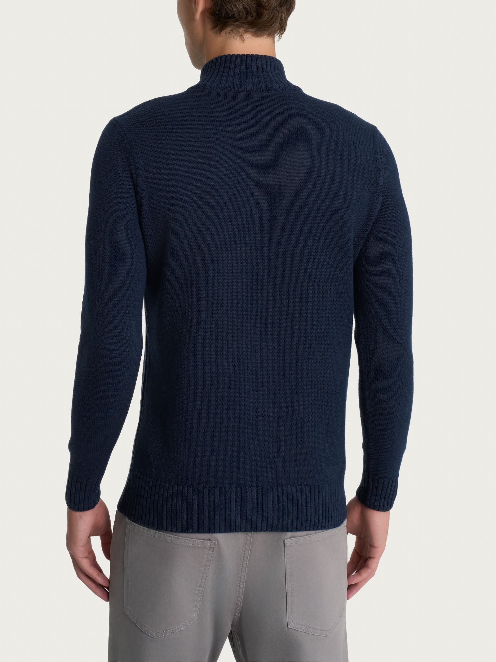 Ragno Nice Wool pull lupetto Bleu misto cotone