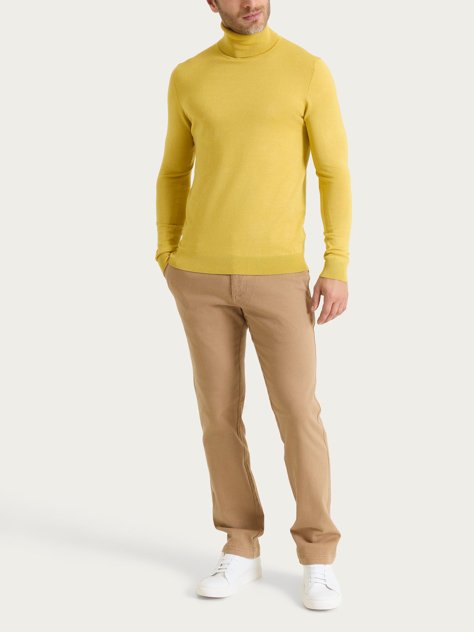 Ragno Four Seasons Dolcevita maglia uomo Oil Yellow