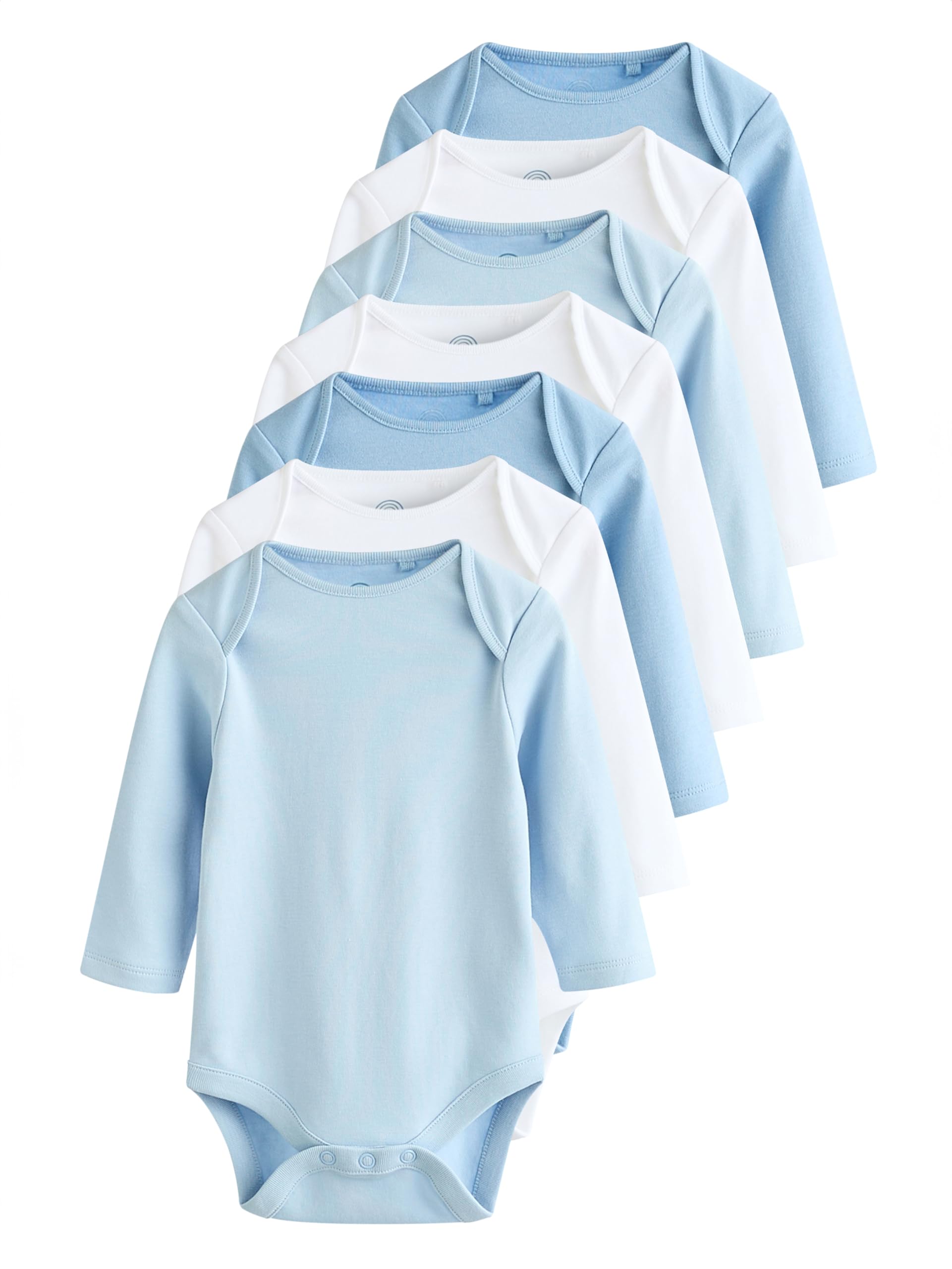 Next body neonato maniche lunghe 62-68 confezione 7 cotone