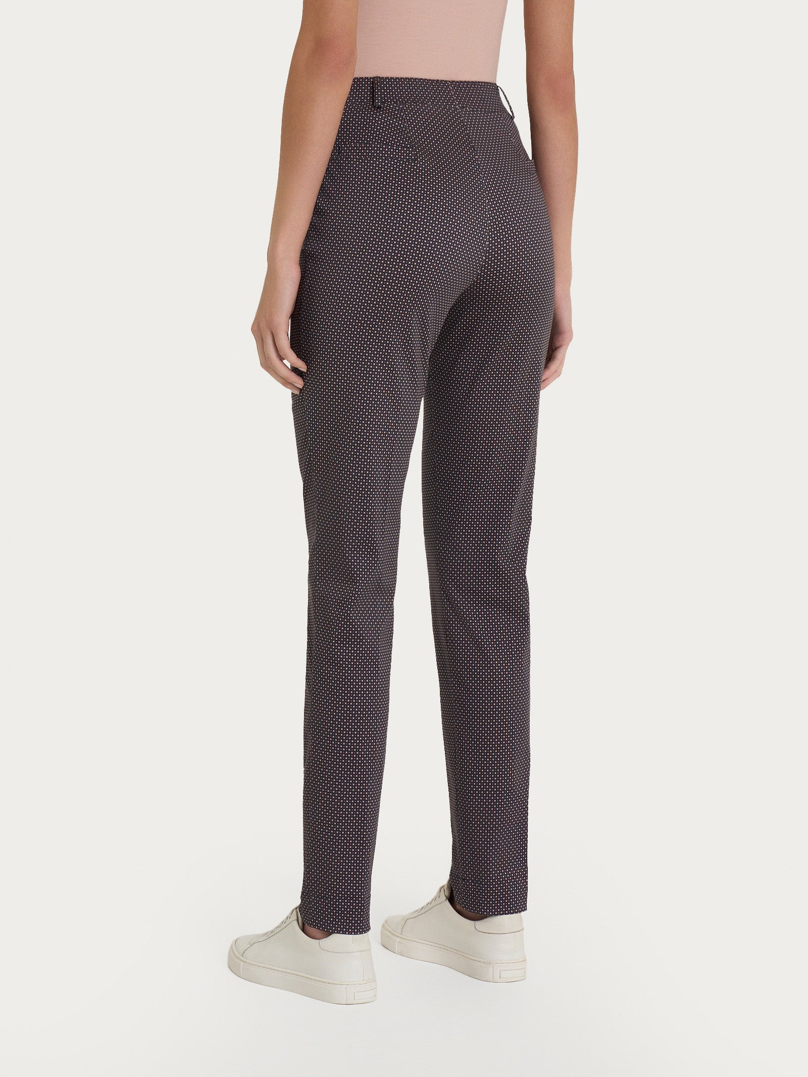 Ragno Satin Power The Chino Pantaloni Slim Warm Taupe Cotone