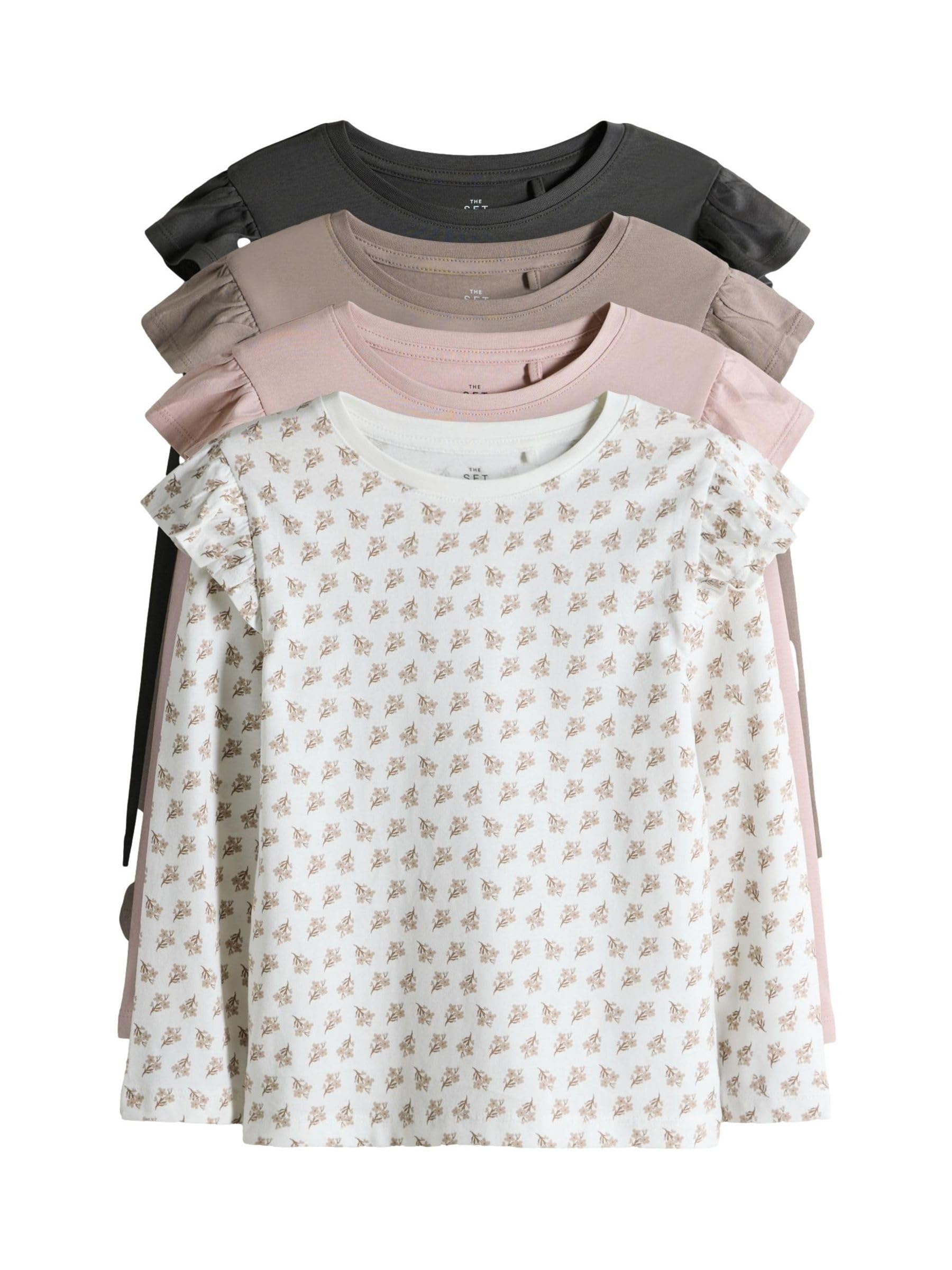 Geo Next The Set t-shirt maniche lunghe bambina 4 pezzi volant