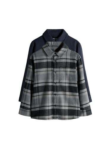 Geo Next The Set camicie flanella ragazzo confezione 2 pezzi calde
