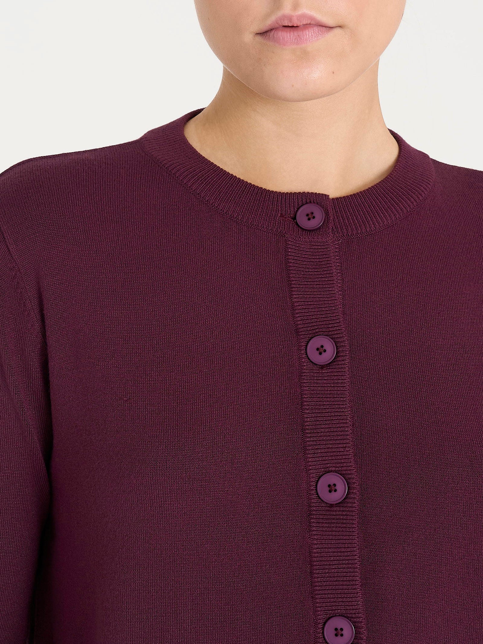 Ragno Four Seasons cardigan corto fig bottoni