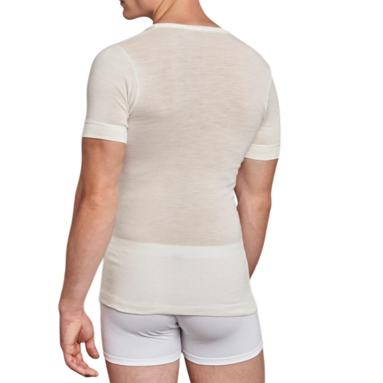 Lady C Gicipi T-Shirt Intima Uomo M Misto Lana Vergine
