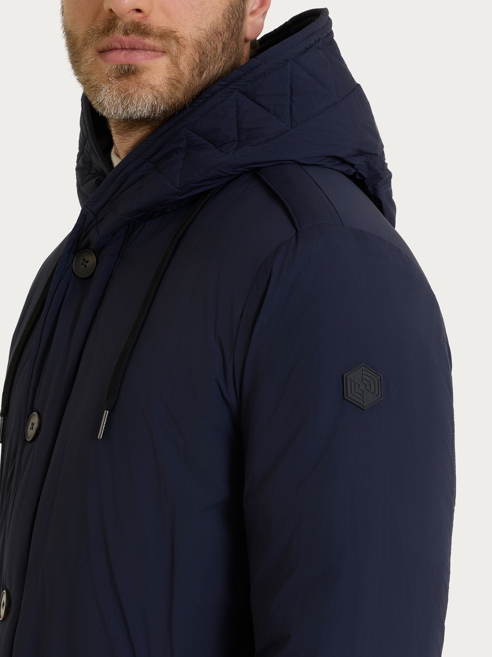 Ragno Comfort piumerino anorak uomo Navy imbottitura lana