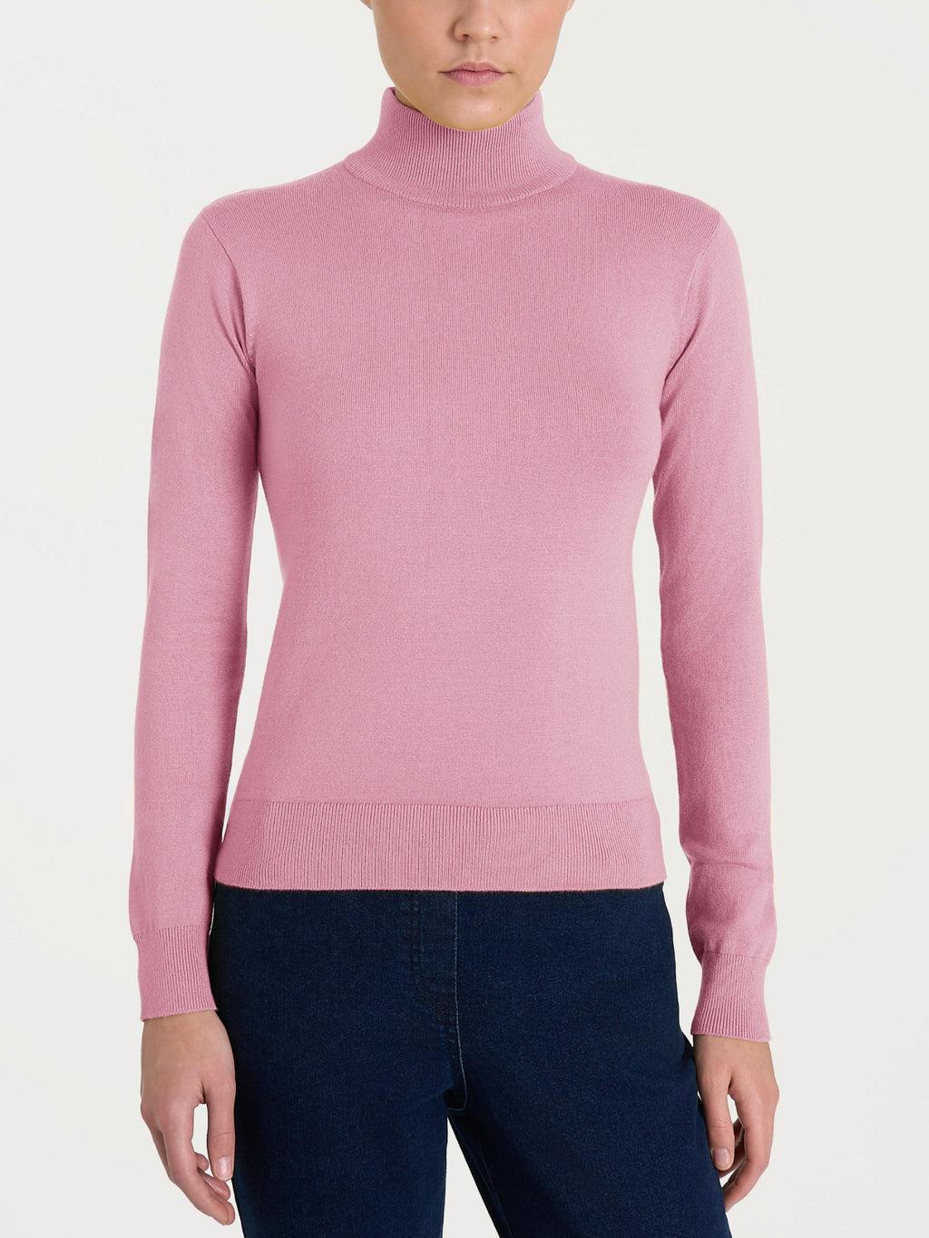 Ragno Four Seasons maglia lupetto tinta unita donna lilla leggera