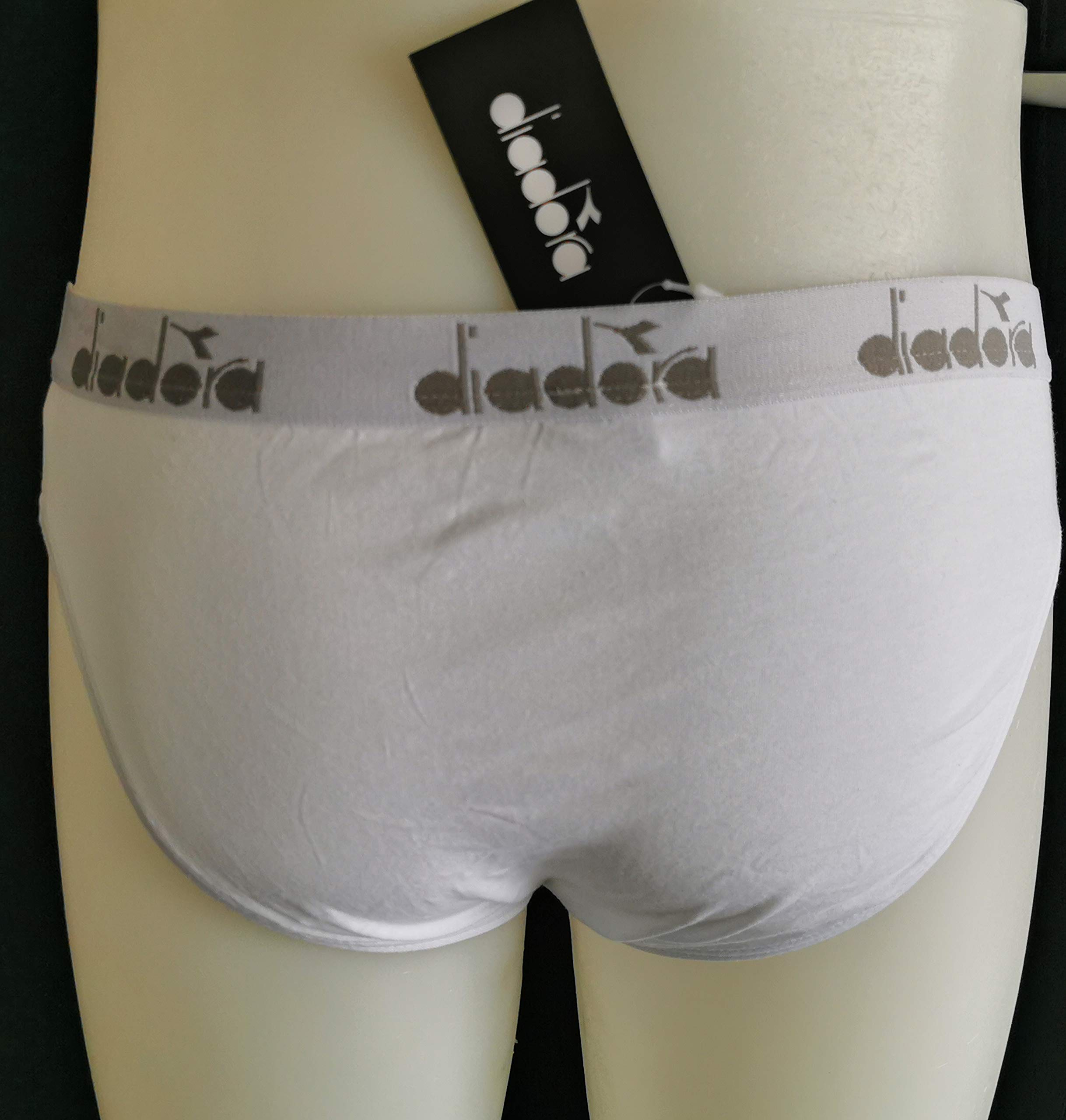 Diadora Originale Slip Uomo Cotone 3 Paia Bianco Cotone