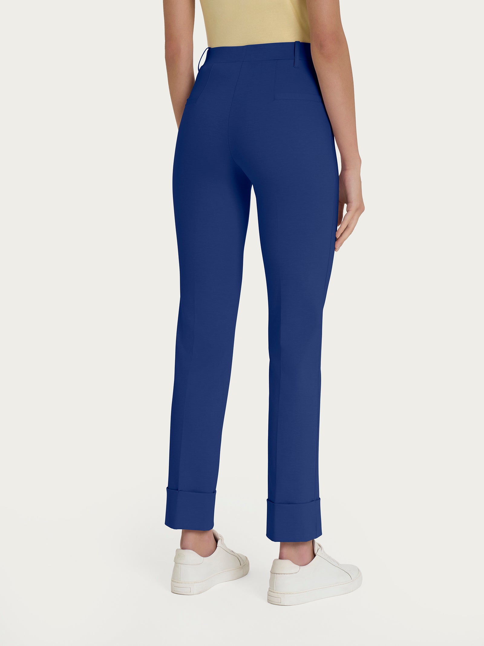 Ragno Compact Light Pantalone Straight Blueberry