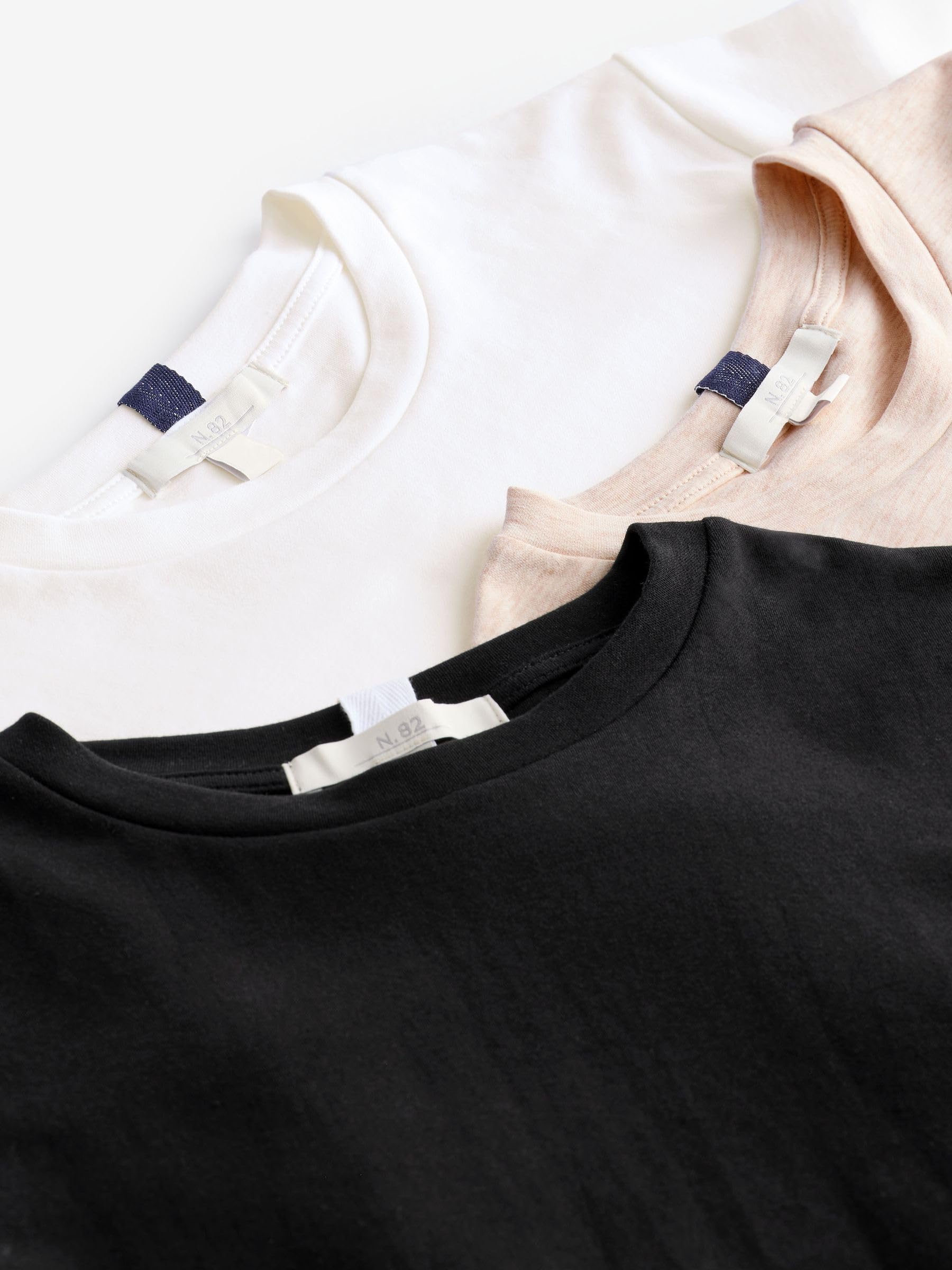 Next Basic Pesanti T-shirt Donna Confezione 3 Taglia 44 Tessuto pesante