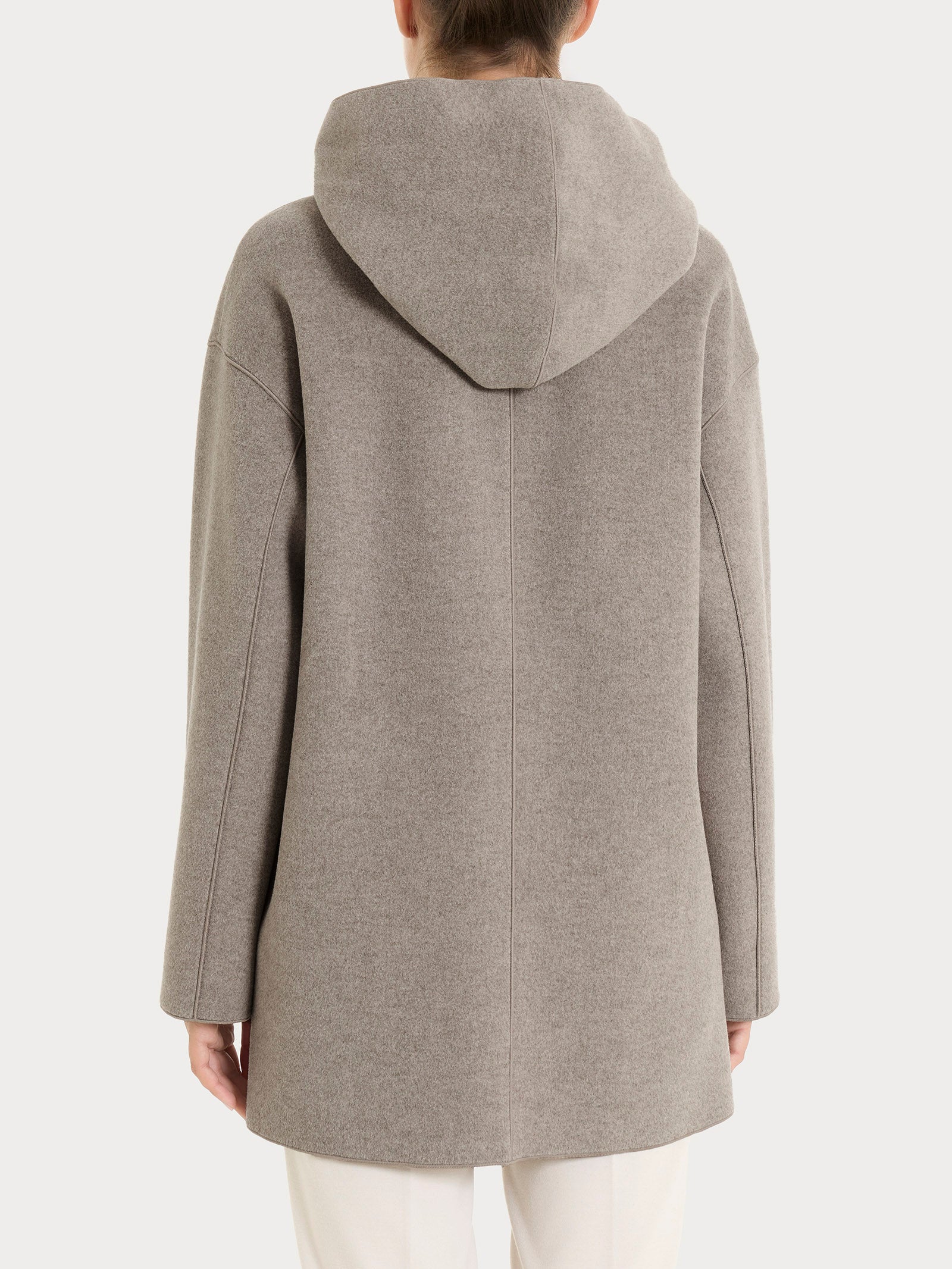 Ragno Vegan Wool Giaccone con Cappuccio Glace Mel caldo