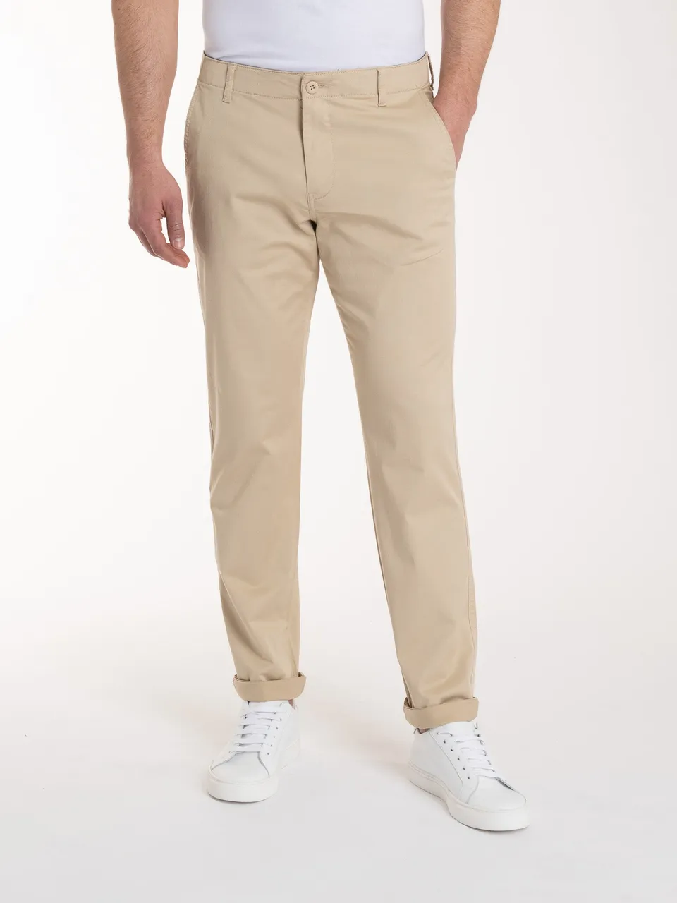 Ragno Compact Chino uomo Irish Cream cotone elasticizzato