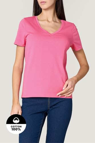 Goldenpoint T-shirt scollo a V cotone maniche corte