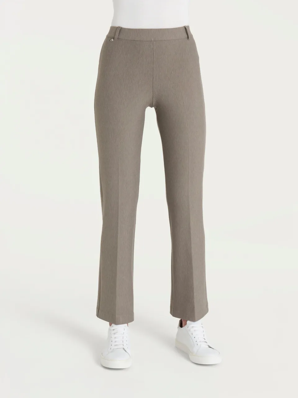 Ragno Compact pantalone flare glace melange caviglia