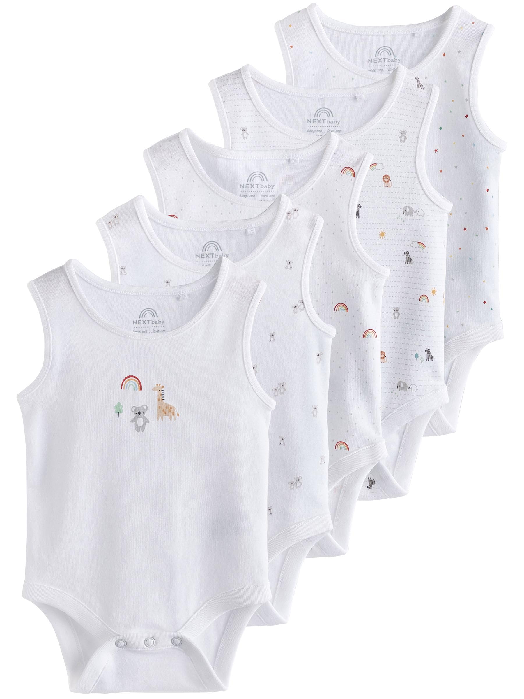 Geo Next Body Canotta Neonato 5 Pezzi Cotone Taglia 50
