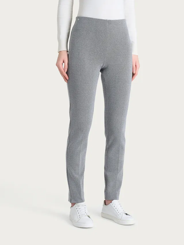 Ragno Eco Jacquard sigaretta spina pesce pantalone nero Fant.Nero