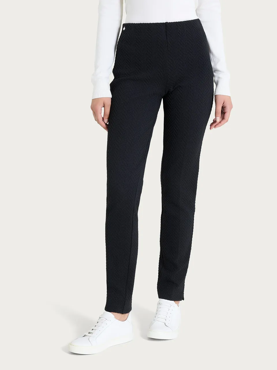 Ragno The Cigarette Pantalone Sigaretta Nero Spina Pesce