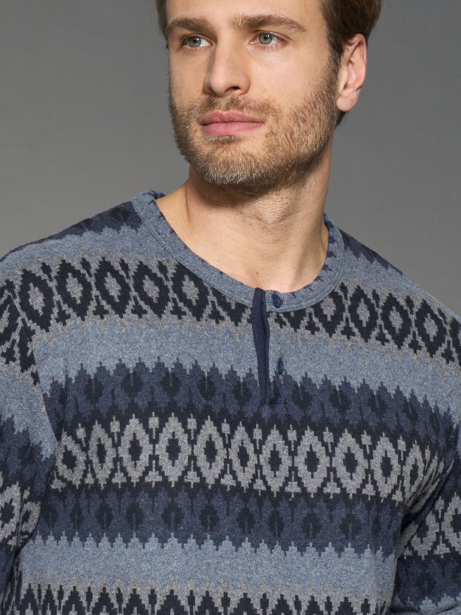 Ragno Sport Pigiama Lungo Serafino cotone caldo Fucile Mel