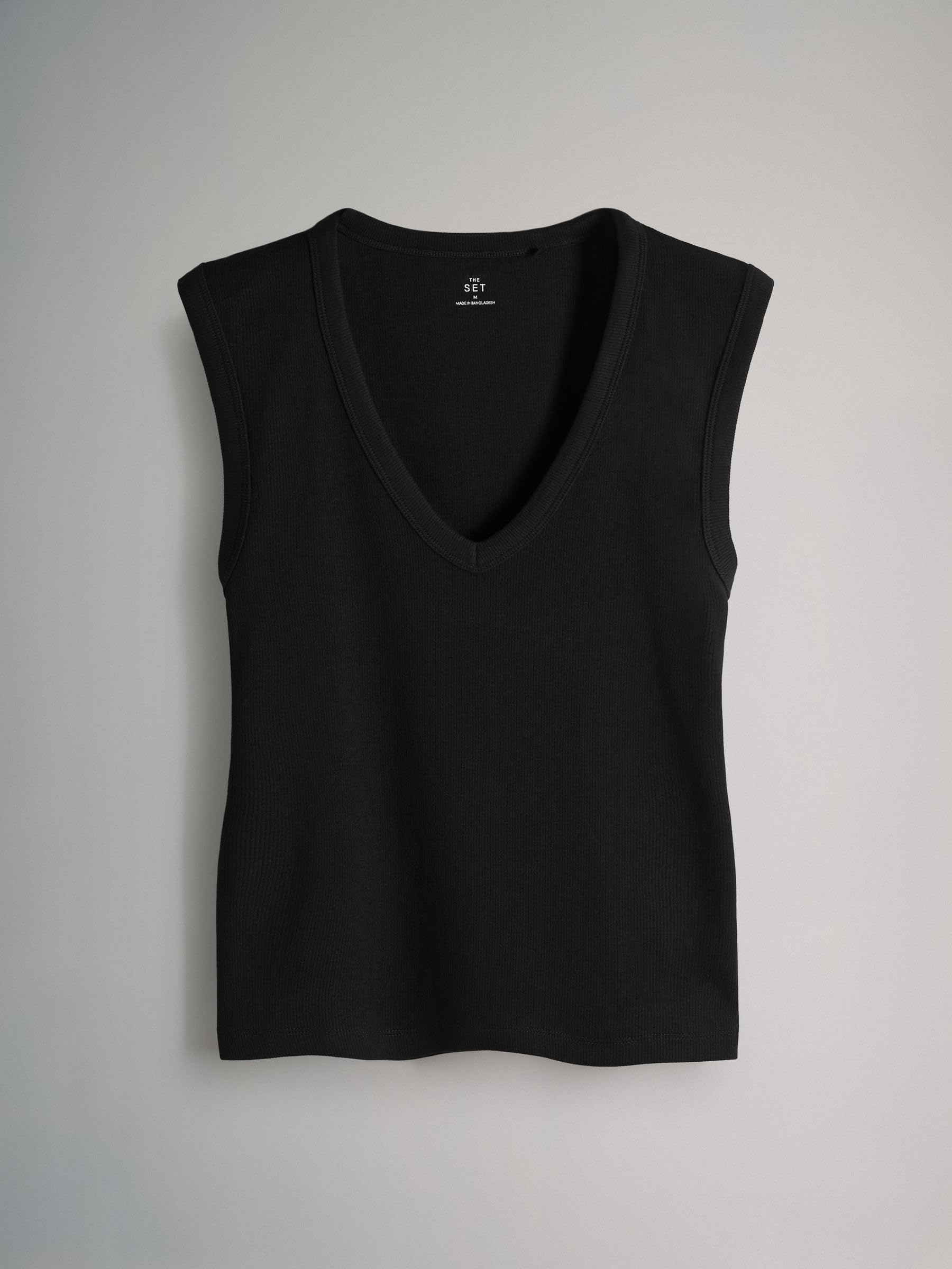 Geo Next The Set 5 canotte coste scollo V nero marrone