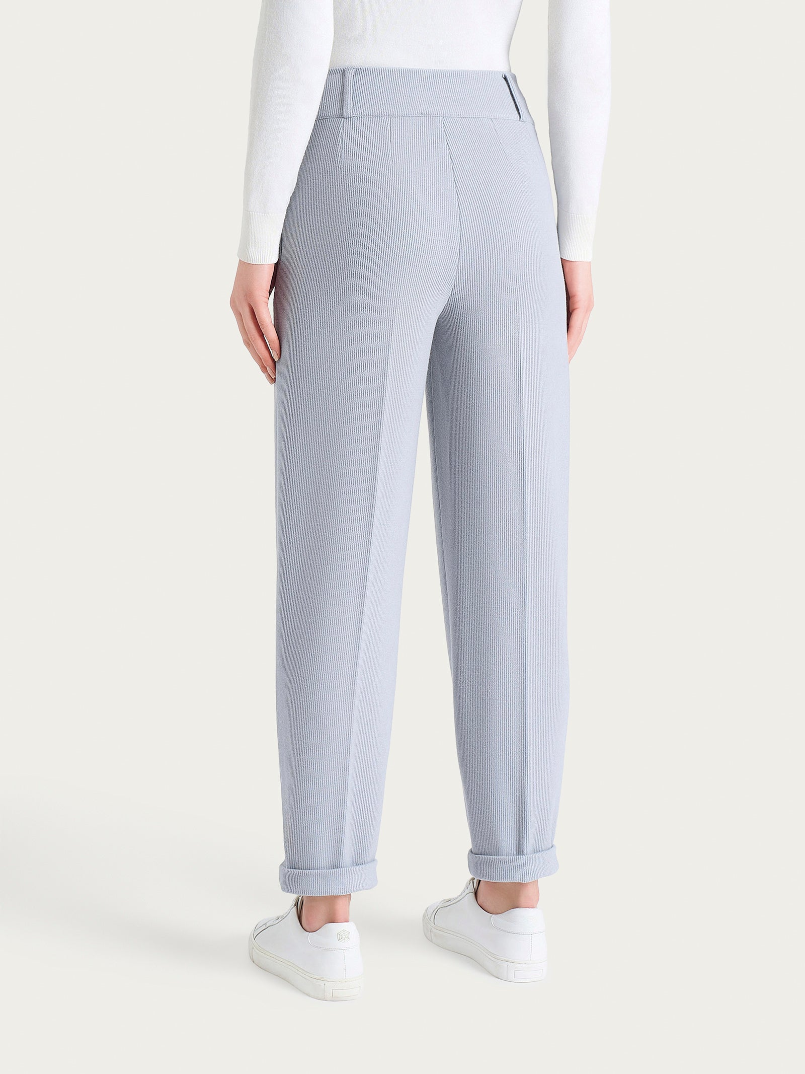 Ragno Compact pantalone carota Ultimate Gray velluto