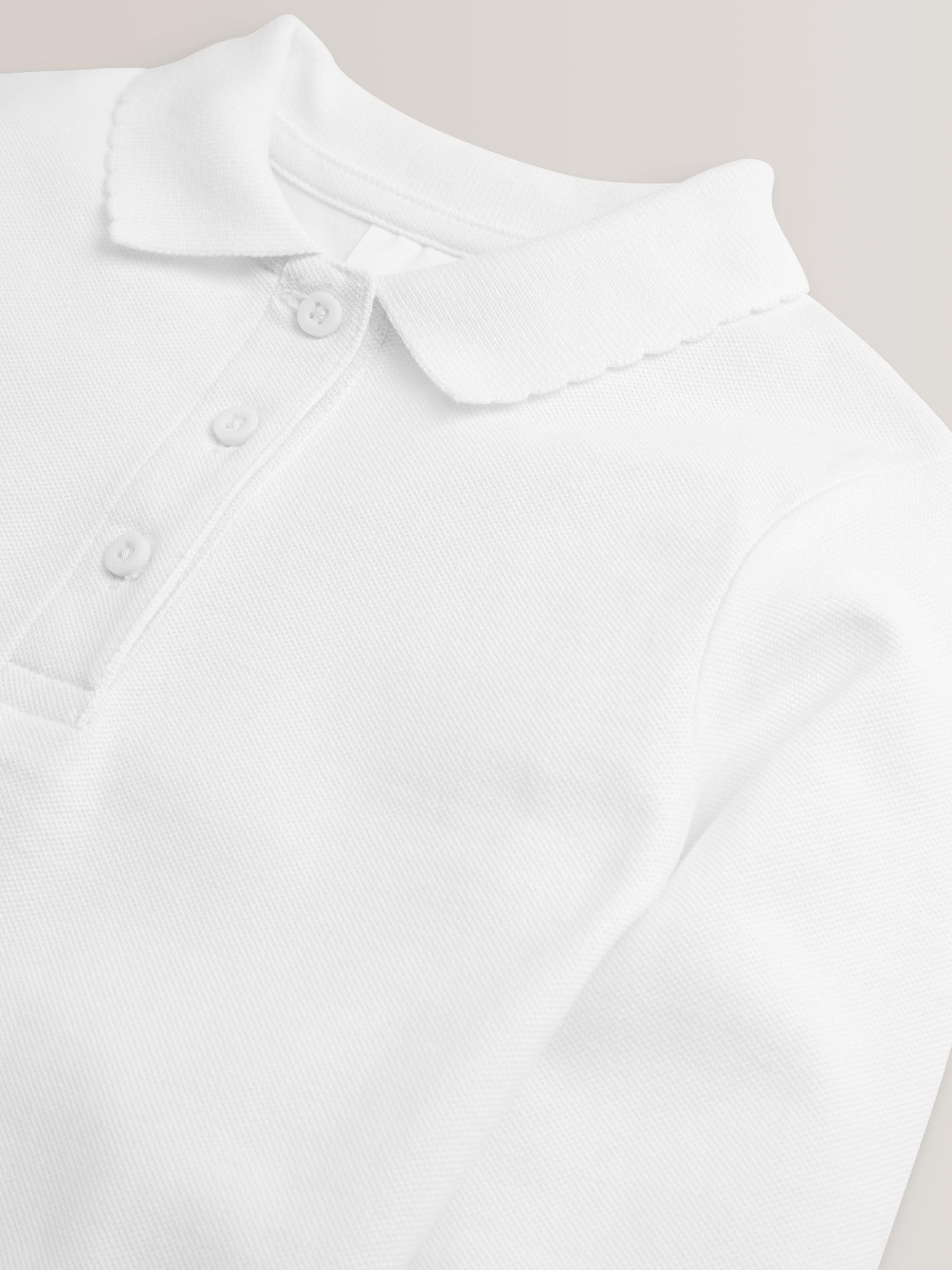 Next Polo Scuola Bambina 4 Anni 5 Pezzi Cotone Maniche Lunghe