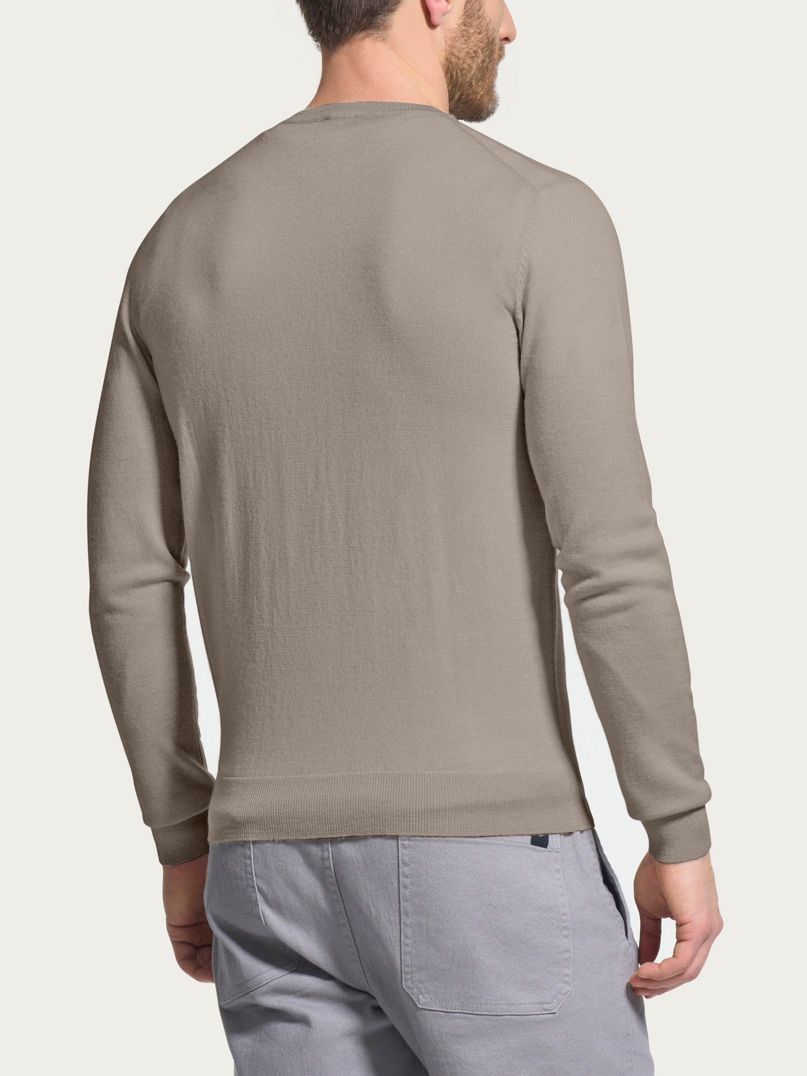 Ragno Merino Soft pull girocollo Weathered Teak pura lana