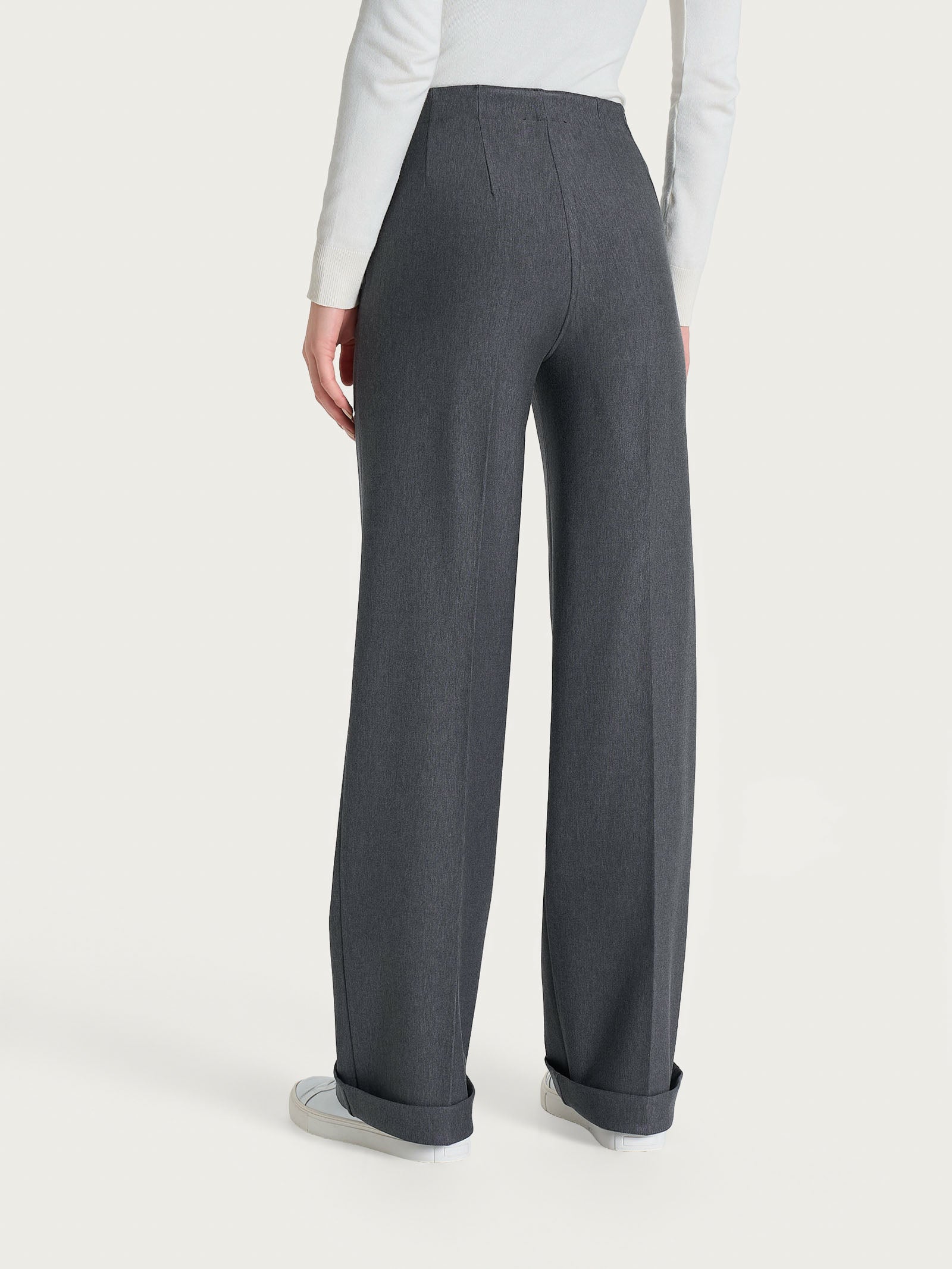 Ragno Gem Pantalone Ampio Ardesia Mel compact elasticizzato
