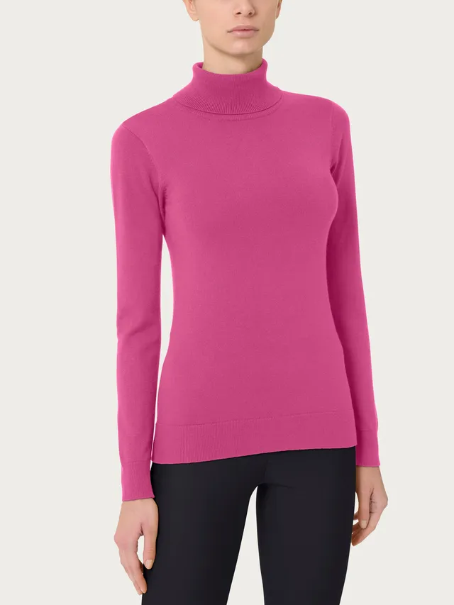 Ragno Four Seasons Dolcevita maglia viscosa Red Violet