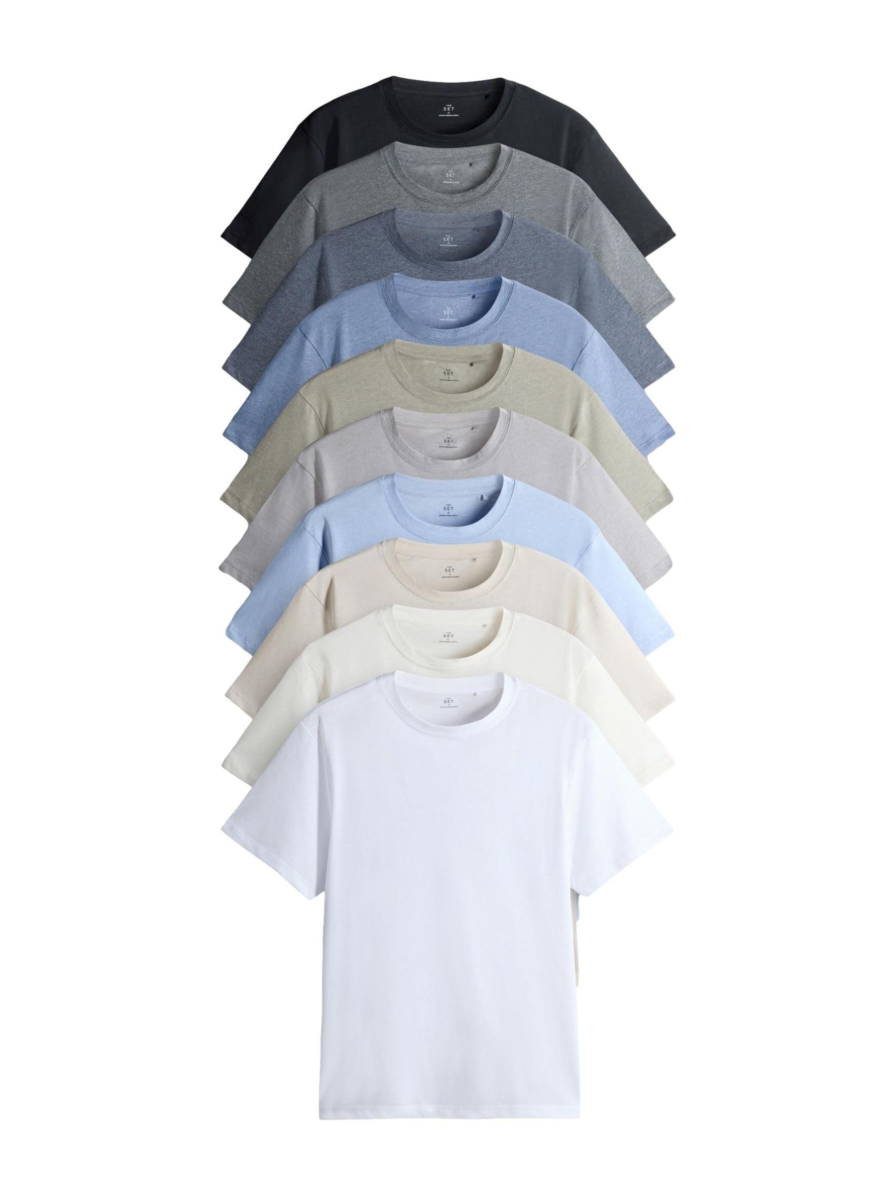 Geo Next The Set t-shirt uomo 10 pezzi cotone manica corta