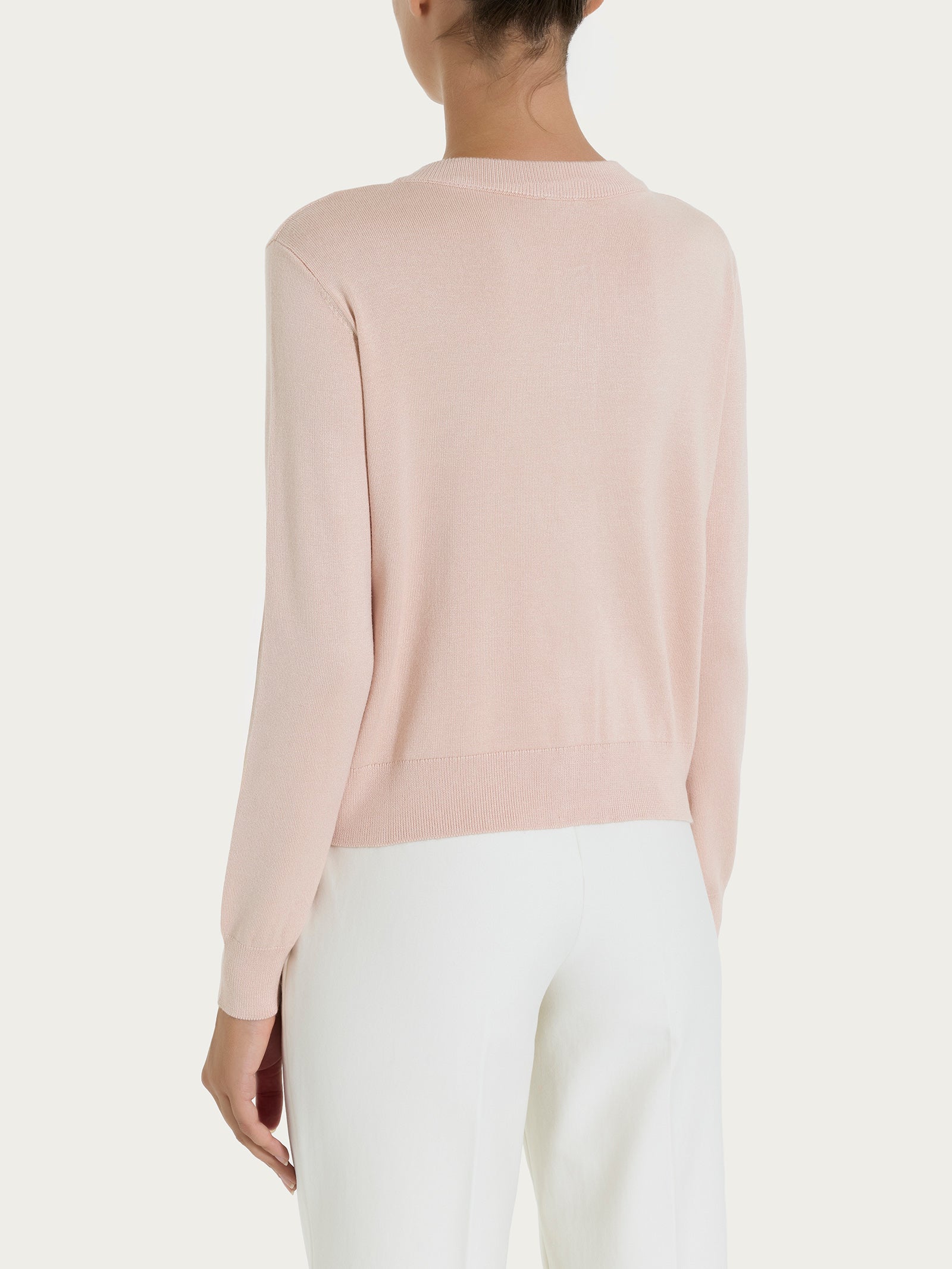 Ragno Four Seasons cardigan corto Cameo Rose viscosa