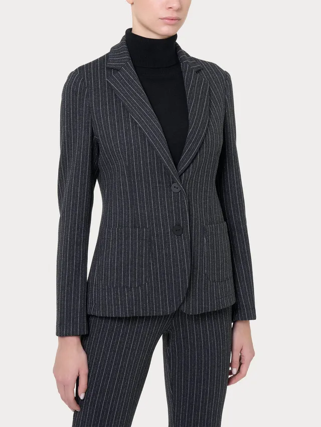 Ragno Compact Blazer giacca donna Fant.Oscuro Mel gessato