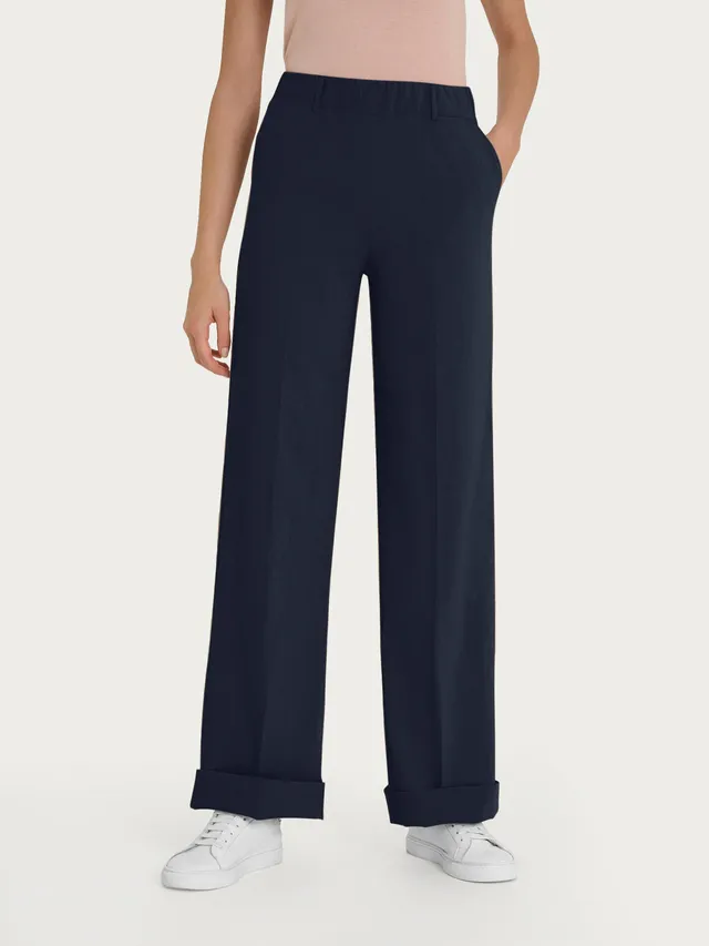 Ragno Super Natural Pantalone ampio con tasche bleu