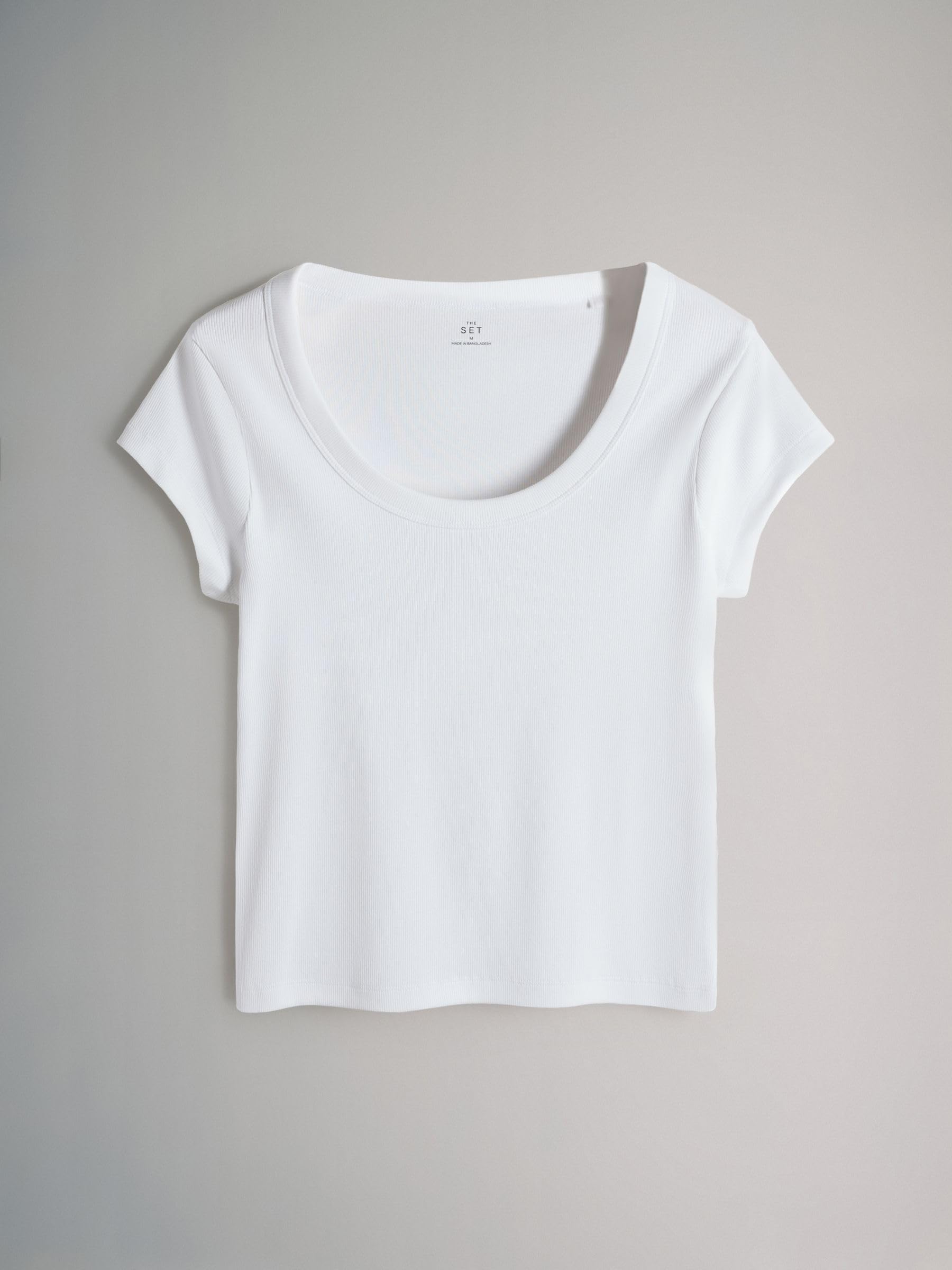 Next The Set Confezione da 5 T-Shirt Coste Donna Scollo Rotondo