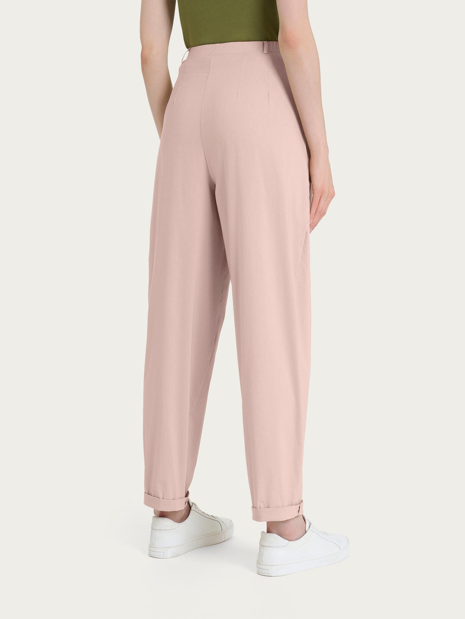 Ragno Super Fresh pantalone carrot Cameo Rose tapered