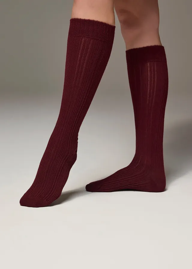 Philippe Matignon Cote gambaletti con cashmere taglia unica