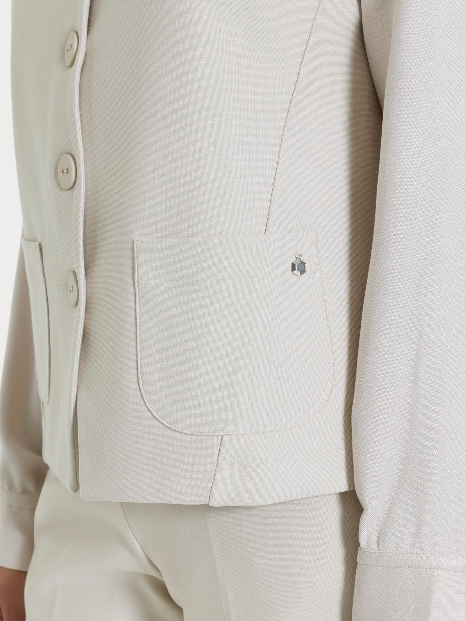 Ragno Gem Compact Gilet 4 bottoni Champignon viscosa