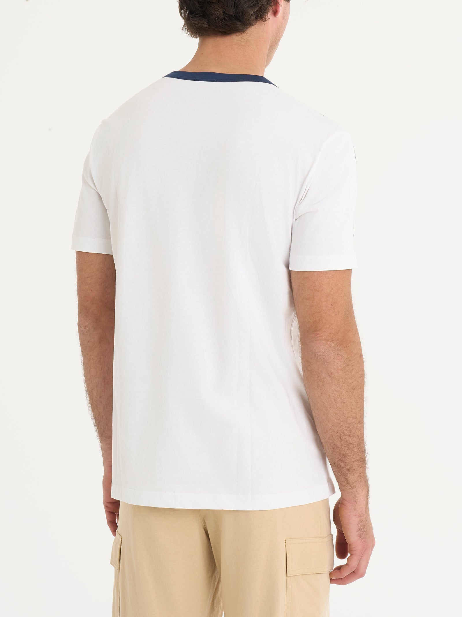 Ragno Jersey Cotone T-shirt girocollo maglietta Bianco puro cotone