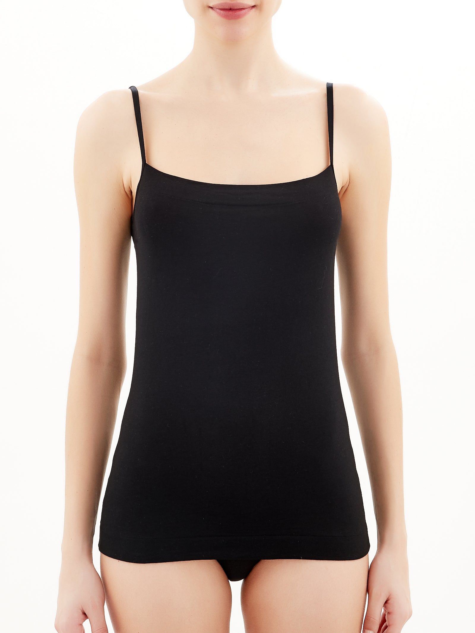 Ragno Invisible Top cotone elasticizzato Nero