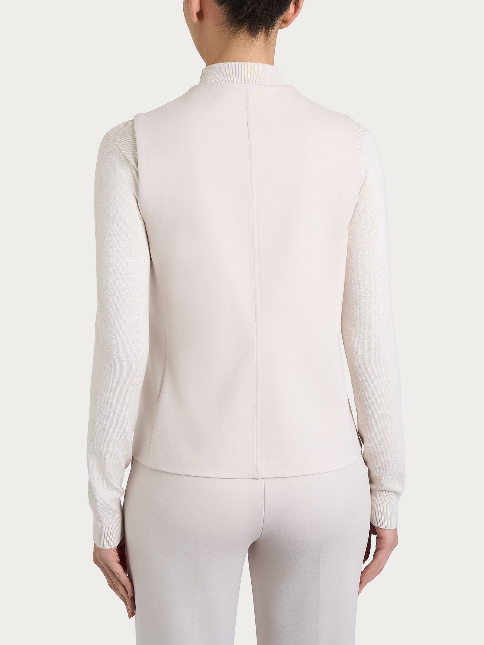 Ragno Gilet 4 Bottoni Cashmere Compact Champignon