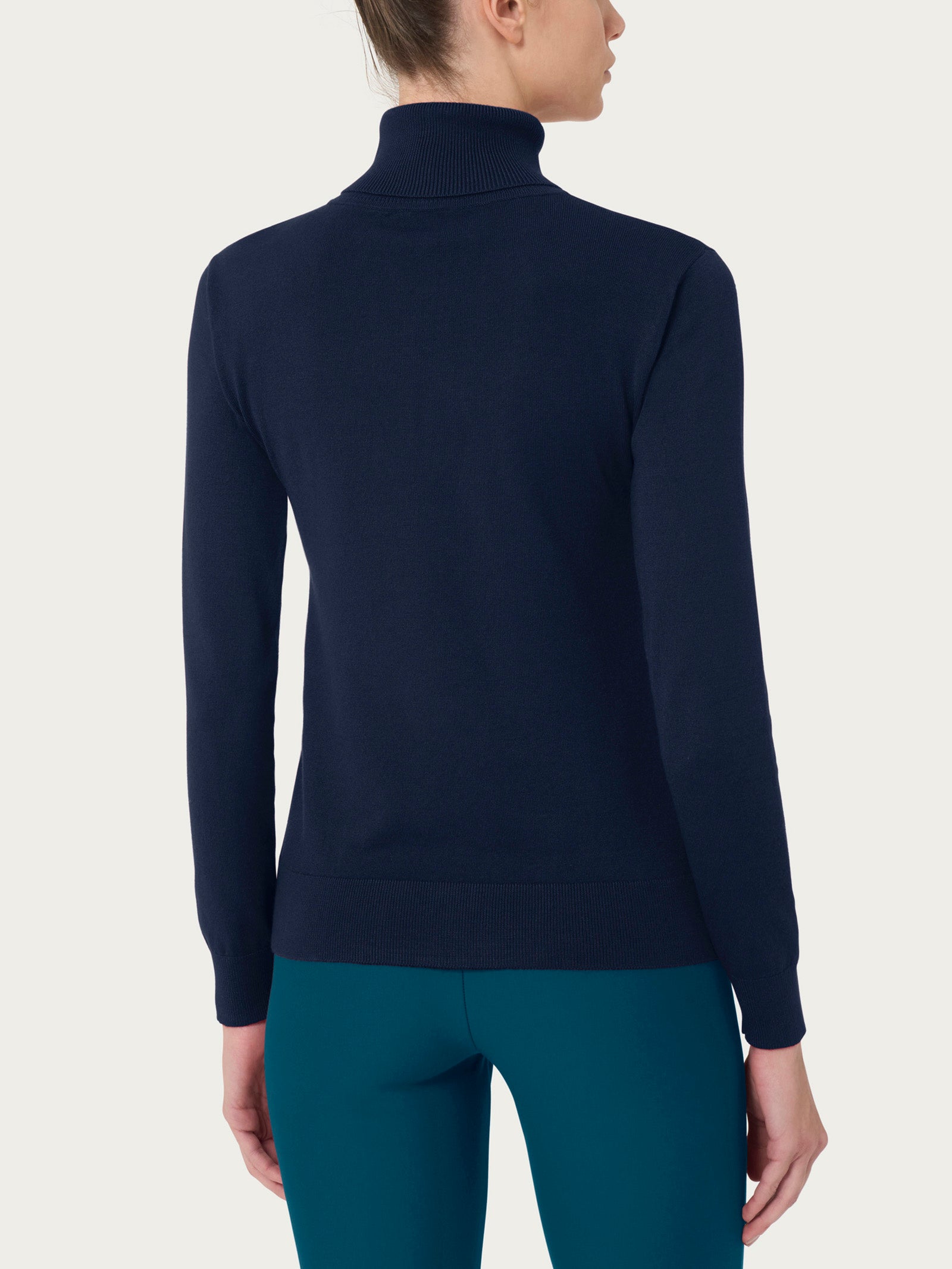 Ragno Four Seasons Dolcevita Maglia Blu in Viscosa