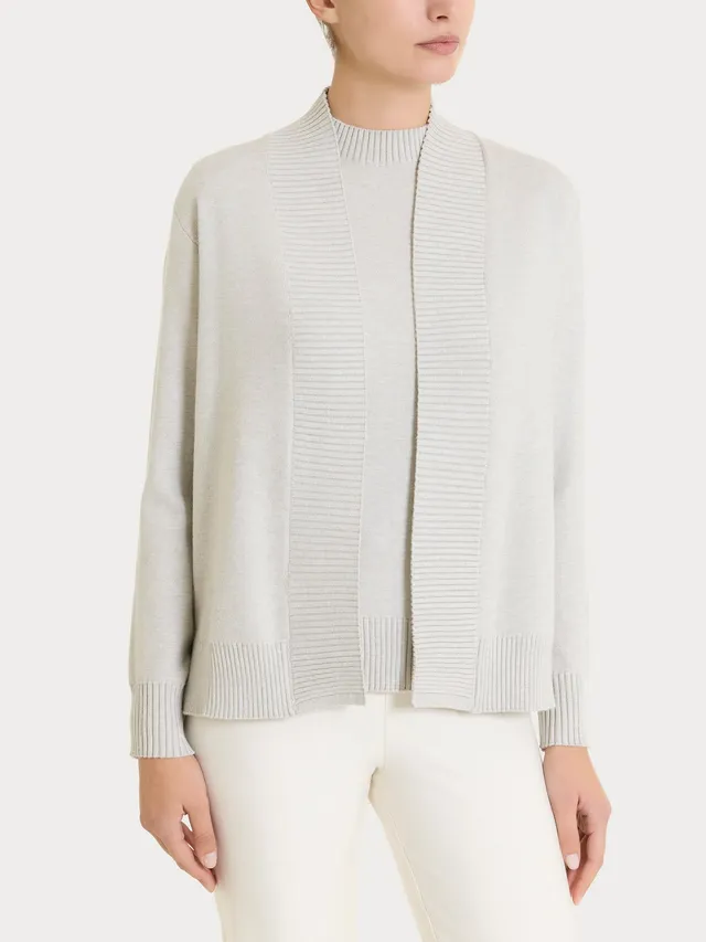 Ragno Perfetta Revolution cardigan Champignon Mel. Super Soft