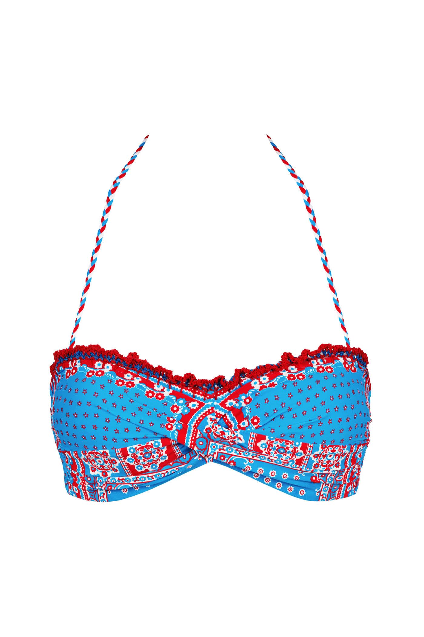 Goldenpoint Bandana Top Bikini Fascia Imbottito Multicolor
