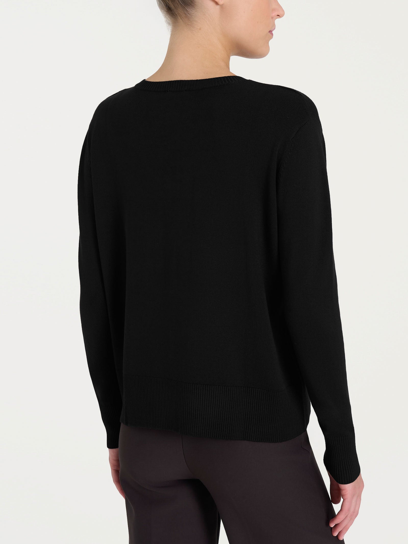 Ragno Four Seasons Maglia Scollo a V Nero viscosa